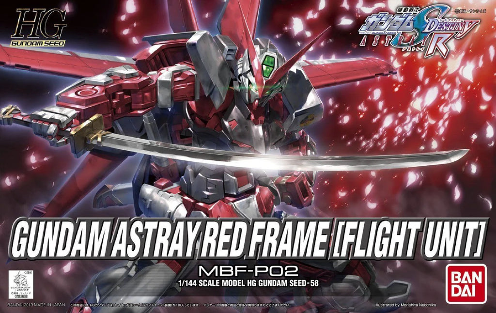 Mobile Suit Gundam Seed Destiny Gundam Astray Red Frame Flight Unit High Grade 1:144 Scale Model Kit